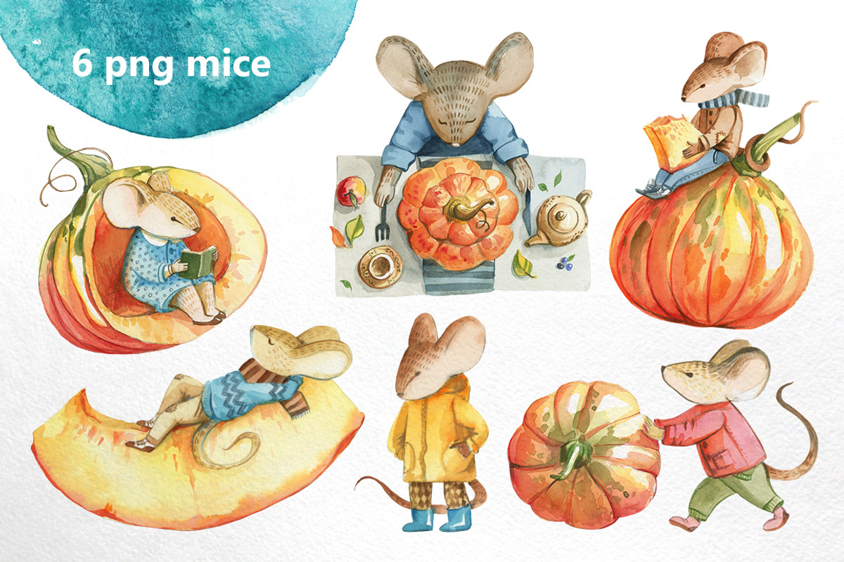 Fall Illustration about a mouse, an Animal Illustration by katyabuslaeva (Photo 2 of 5)