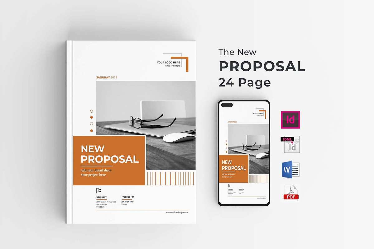 The Proposal | Word, InDesign, a Brochure Template by obayes (Photo 1 of 15)