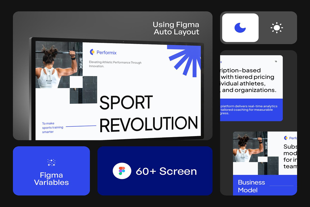 Performix - Sports Pitch Deck KIT, an UI Kit Template by Creative Perspective (Photo 2 of 7)