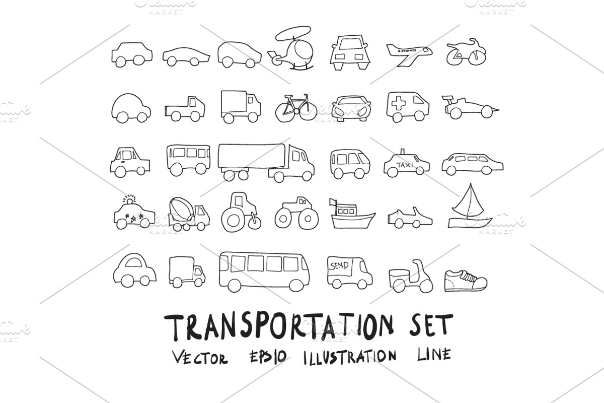 871 Hand Draw doodle icons set, an Outline Icon by TKDoodle (Photo 4 of 19)