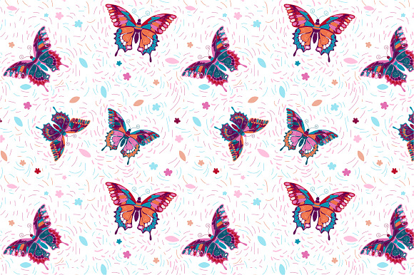 Seamless Pattern Butterflies