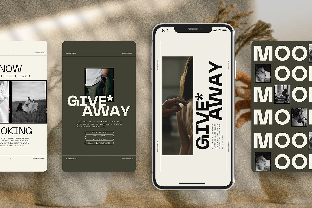 Grace - Aesthetic Social Media Pack, a Social Media Template by SilverStag Type Foundry (Photo 8 of 38)