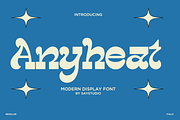 Anyheat - Retro Display Font, a Font by Say Studio (Thumbnail 1 of 13)