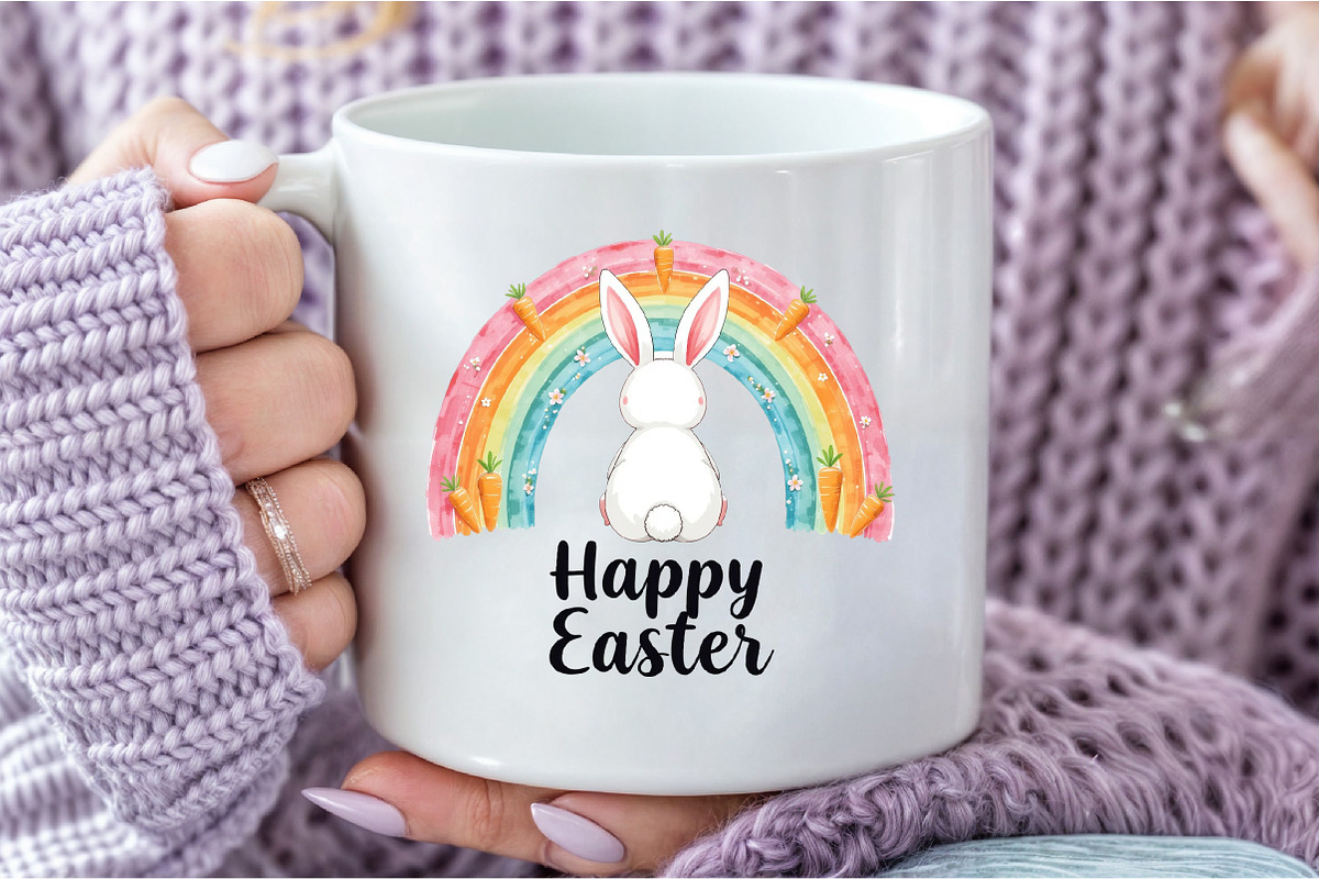 Happy Easter Clipart, an Illustration by DreamCafeArt (Photo 4 of 7)