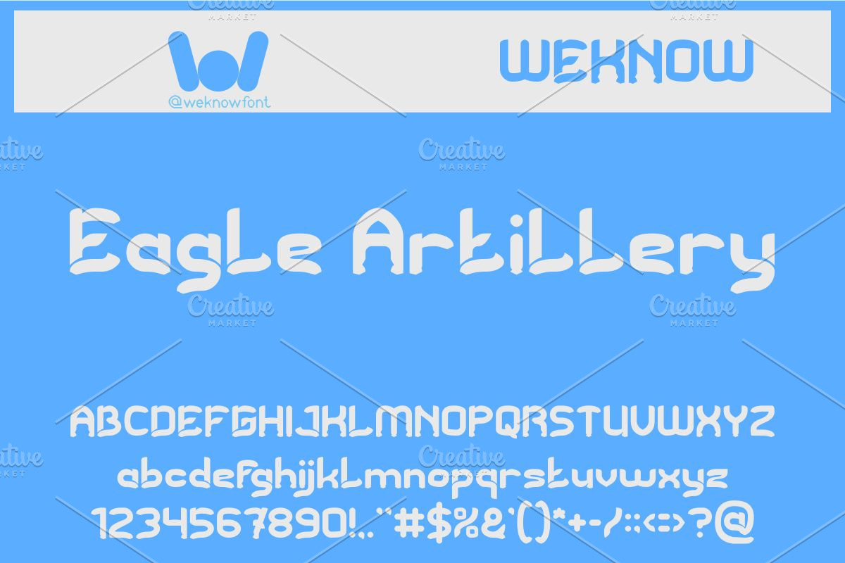 Eagle artillery font, a Font by weknow (Photo 1 of 8)