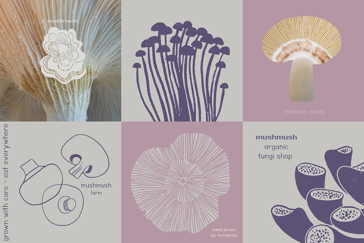 Magnificent Mushrooms, a Food Illustration by Annakniaz (Photo 2 of 15)