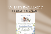 Blue Floral Aqiqah Canva Template, an Invitation Template by Blooming Daisy (Thumbnail 2 of 4)