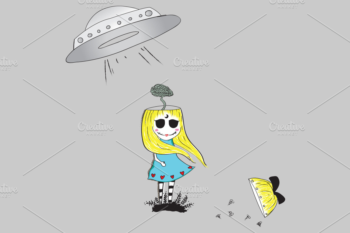 Dead Girl Character, an Illustration by Miira (Photo 2 of 2)