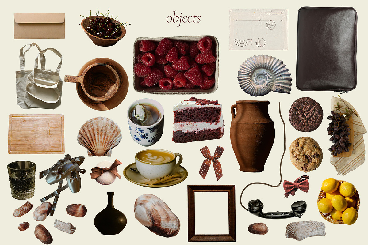 brown sunset - collage pack, an Object Graphic by Ashiya Pixel (Photo 2 of 8)