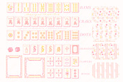 Mahjong Set PNG Watercolor DIY, a Graphic by LABFcreations (Thumbnail 2 of 4)
