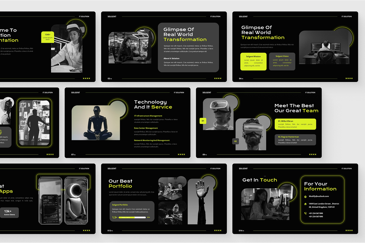 IT Solution Presentation Keynote, a Presentation Template by SquidPixey (Photo 3 of 6)