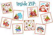Christmas banners set, an Illustration by Cattleya (Thumbnail 4 of 4)