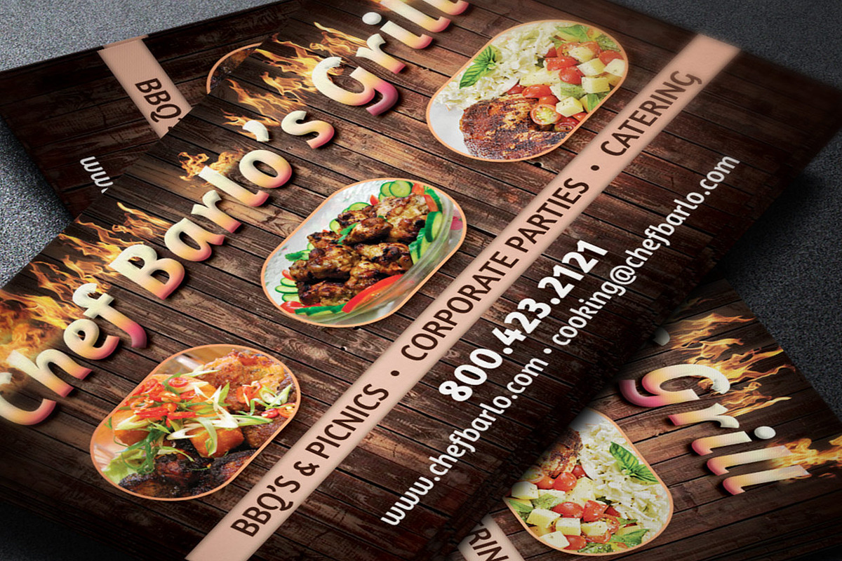 Chef Business Card Template, a Business Card Template by Godserv Designs (Photo 2 of 3)