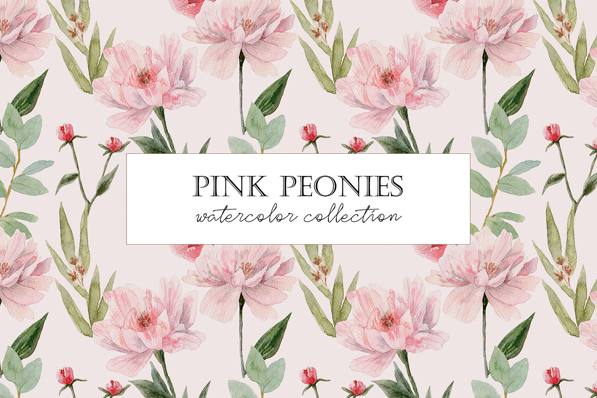 Watercolor Peony. Pink peonies., a Decorative Illustration by Slastick (Photo 2 of 11)