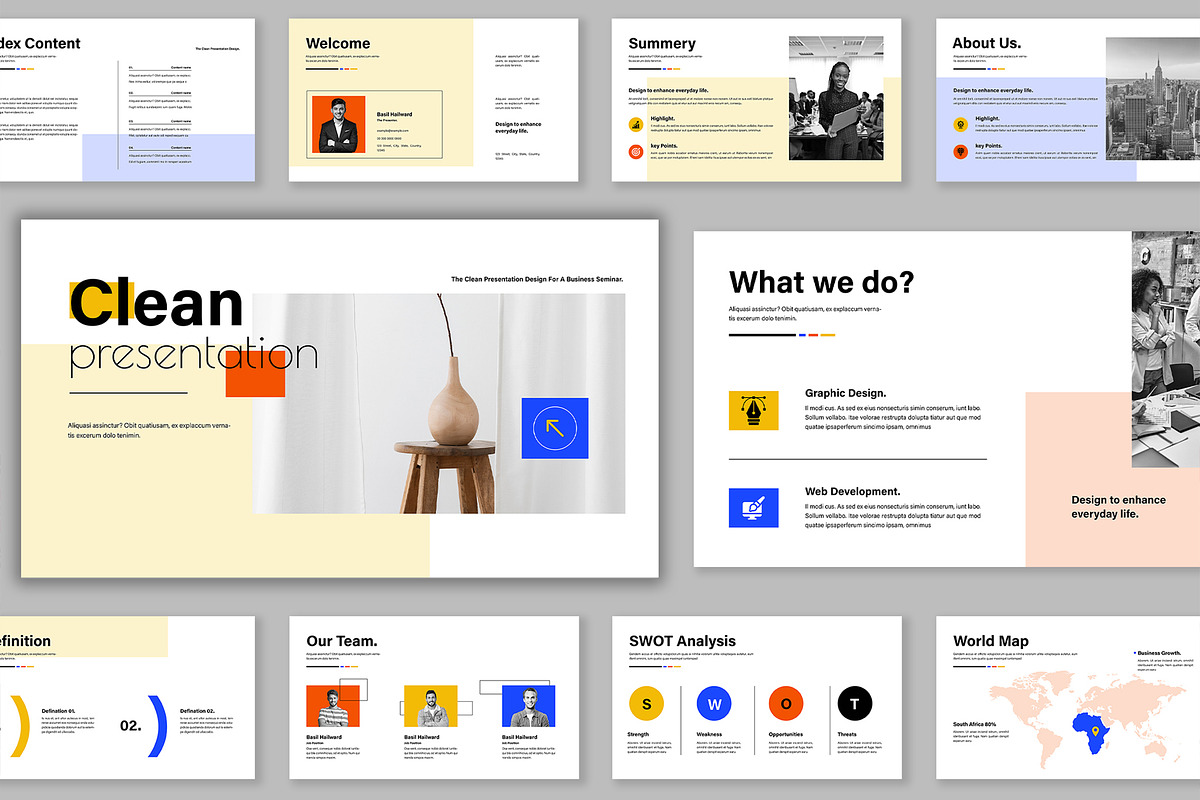 Clean And Minimal Business, a Presentation Template by Mighty-Slide (Photo 1 of 6)