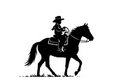 Western Cowboy Horse Silhouette Bund, an Illustration by Designs_River (Thumbnail 8 of 51)
