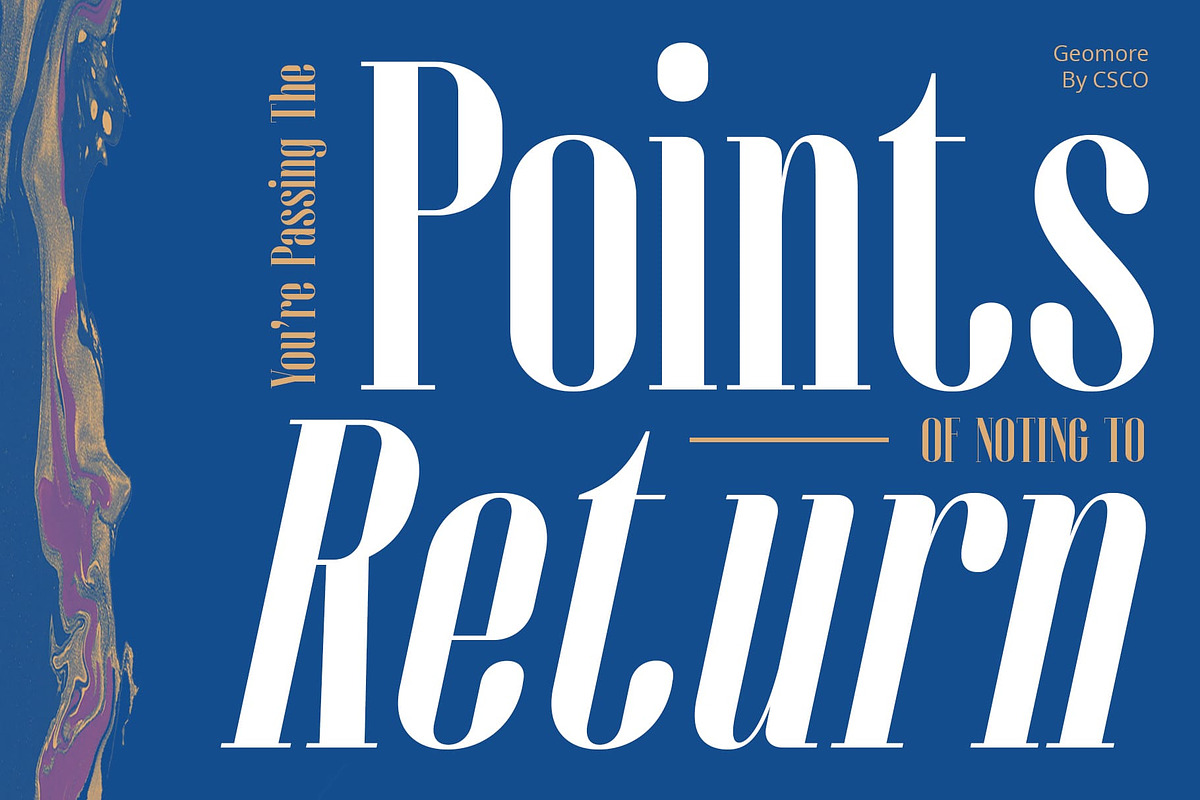 Geomore – Condensed Serif, a Serif Font by Craft Supply Co. (Photo 3 of 8)