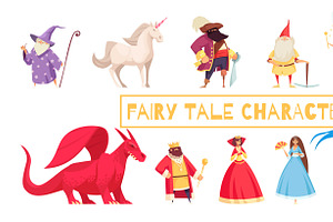 Fairy Tale Characters Set