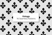 Vintage - 16 Seamless Patterns, a Pattern Graphic by Tustan (Thumbnail 1 of 4)