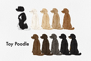 Watercolor dog breed clipart, an Animal Illustration by ColorfulPT (Thumbnail 3 of 8)