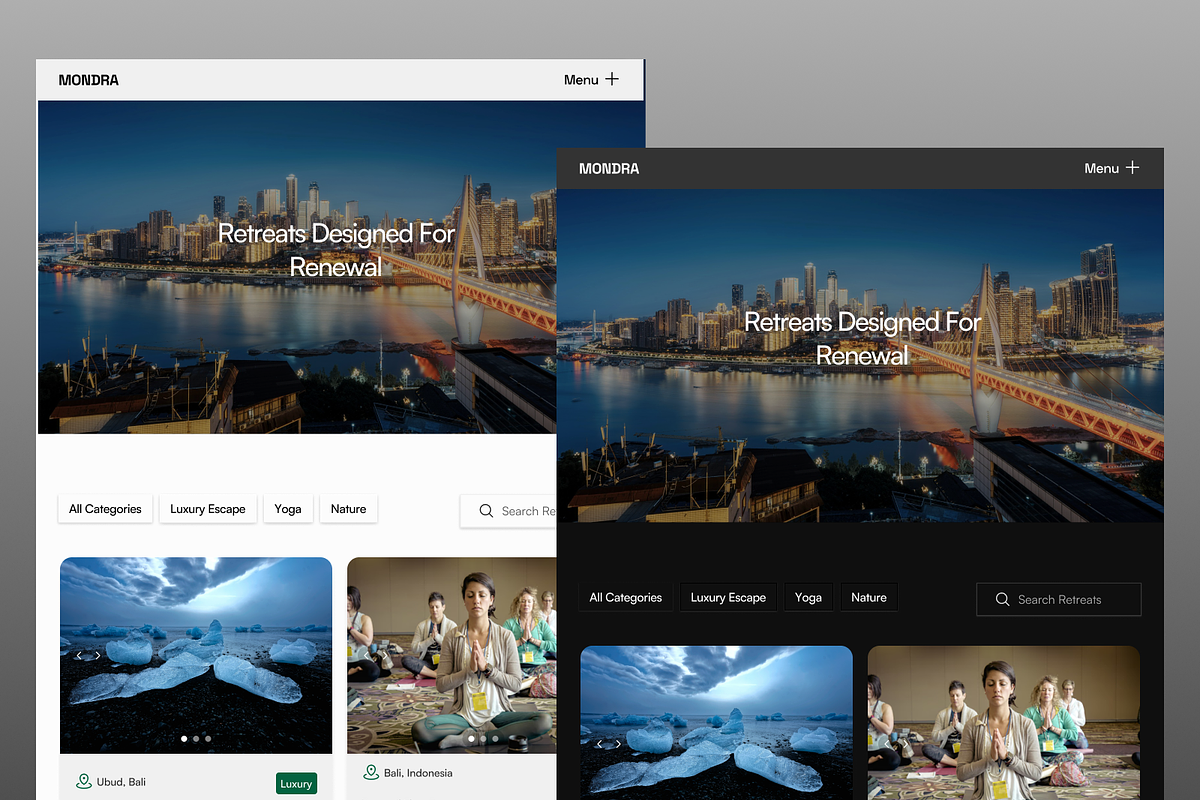 Mondra - Retreat & Wellness Template preview 3