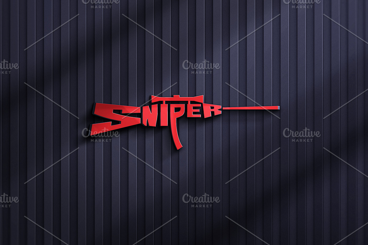 Sniper Vector Logo Design, a Templates & Theme by Design4u_786 (Photo 8 of 8)