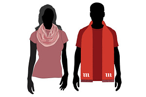 Scarves Bundle - Template Mockup