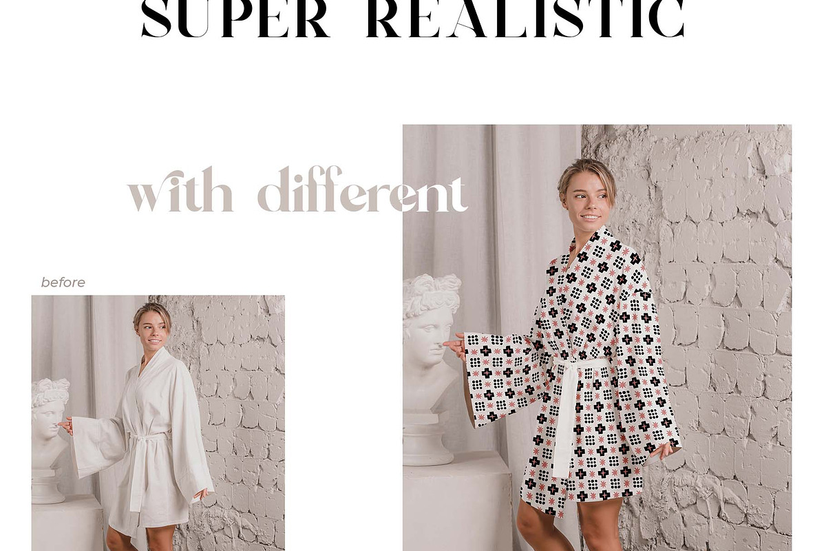 Kimono Dress Mockup Bundle + Freebie, an Apparel Mockup by Neutral Mockups (Photo 5 of 8)