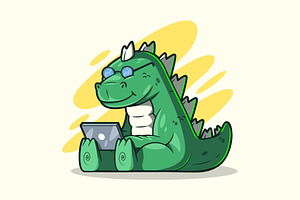 Dino Tech!, an Animal Illustration by pedrors