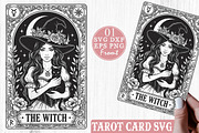 The Witch Tarot Card SVG, a Seasonal Illustration by Rose Art (Thumbnail 3 of 3)