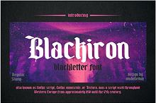 Blackiron - Blackletter Font