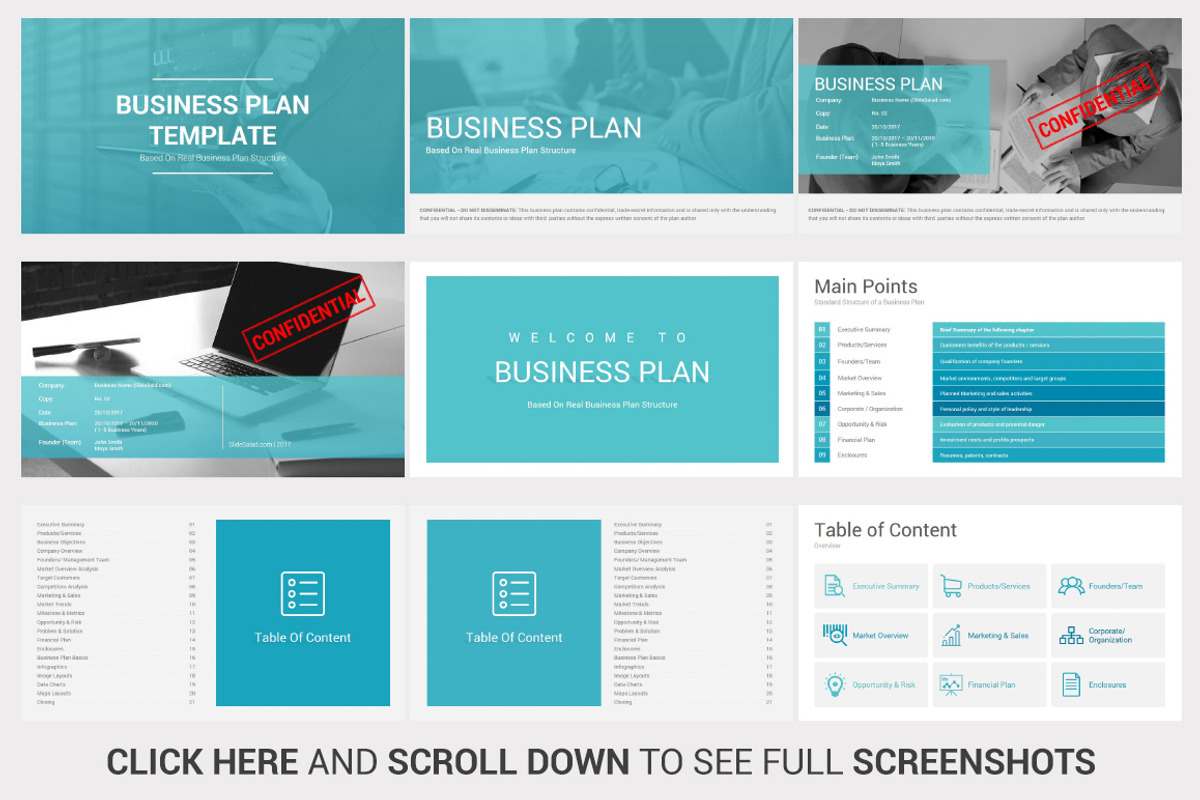 Business Plan PowerPoint Template, a Presentation Template by SlideSalad (Photo 5 of 50)