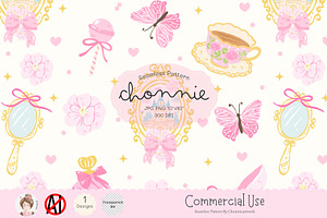 Princess Fairytale Seamless Pattern