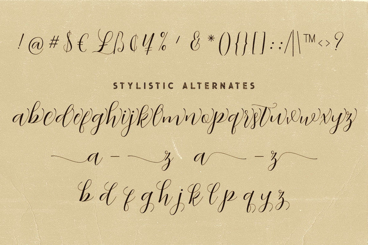 Abigaile Script Font preview 7
