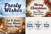 Frosty Wishes, a Script Font by Wow Magic (Thumbnail 6 of 6)