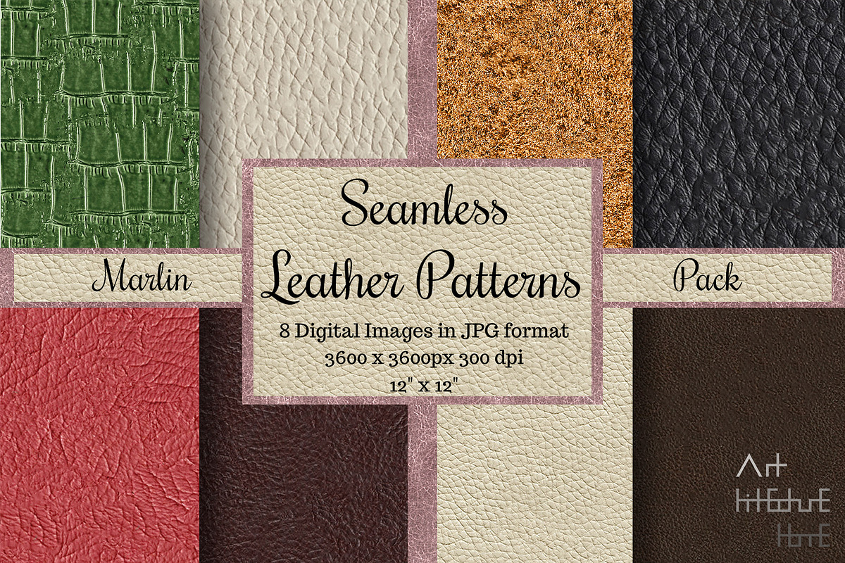 64 Seamless Leather Patterns Set 2, a Texture Graphic by Arthitecture Home (Photo 9 of 10)