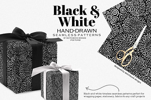 Black & White Hand-drawn Patterns