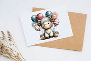 Whimsical 4th of July Highland Cow, a Seasonal Illustration by Canvas Craft (Thumbnail 10 of 10)