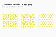 Lemons Seamless Patterns, a Pattern Graphic by 3Y_Design (Thumbnail 2 of 6)