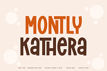 Montly Kathera - Funny Font
