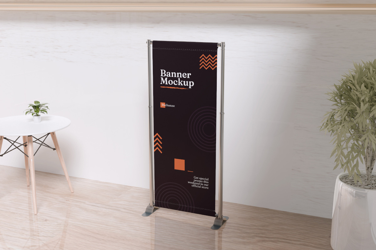 Banner Mockup Bundle Set, an Advertising Mockup by Rielismee (Photo 3 of 5)