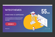 CMP Delta - Coming soon,Maintenance, a WordPress Template by NiteoThemes (Thumbnail 1 of 2)
