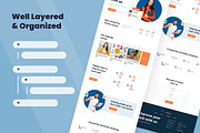Online Course Web Design, a Wireframe Template by INSPR STD (Thumbnail 5 of 6)