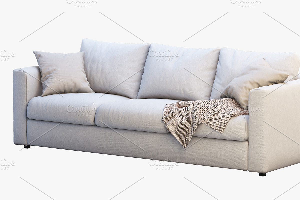 Three-seat sofa (2 options) 3D model, a Furniture 3D Model by 3dmitruk (Photo 9 of 16)
