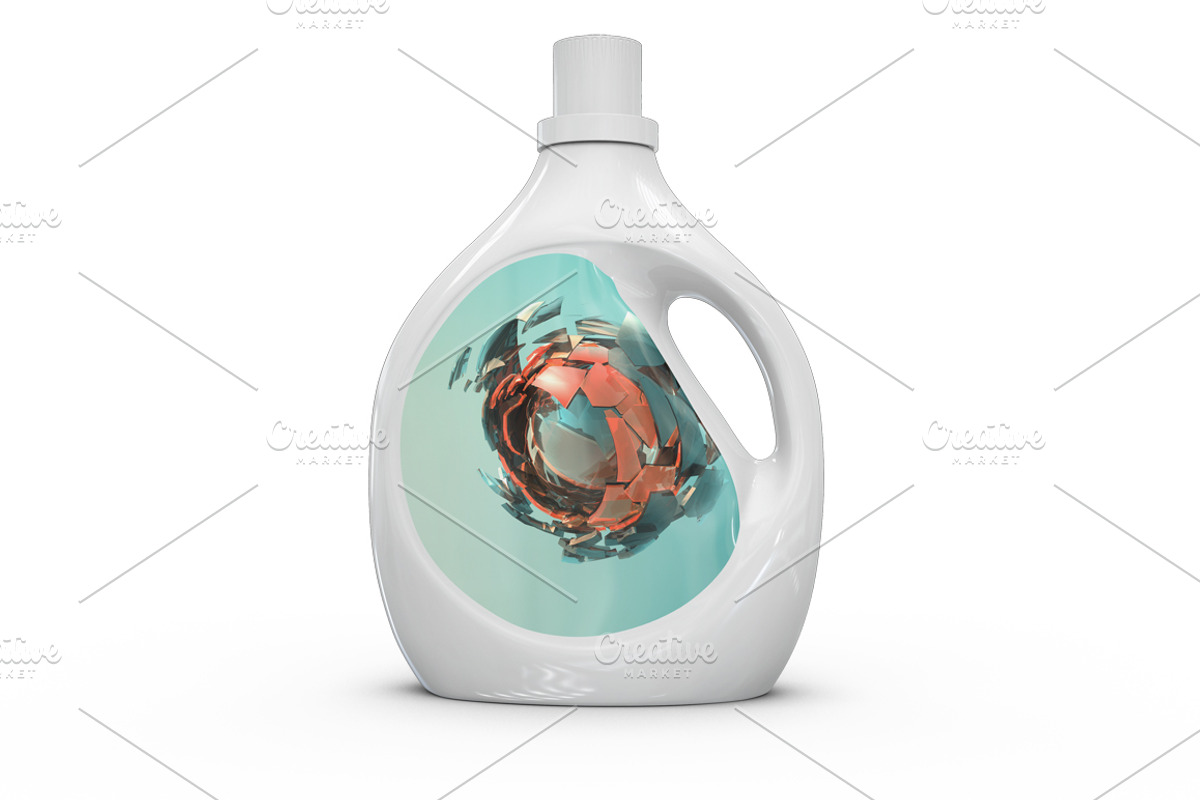 Detergent Bottle Mock-up, an Advertising Mockup by PixelMockup (Photo 10 of 11)