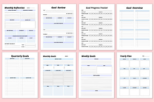 2024 Goal Planner Canva Template