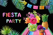 Mexican watercolor flowers.Fiesta., a Texture Illustration by yulia.sukhanova (Thumbnail 1 of 6)