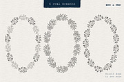 Set of floral frames & wreaths, an Illustration by Anatartan Design (Thumbnail 7 of 10)