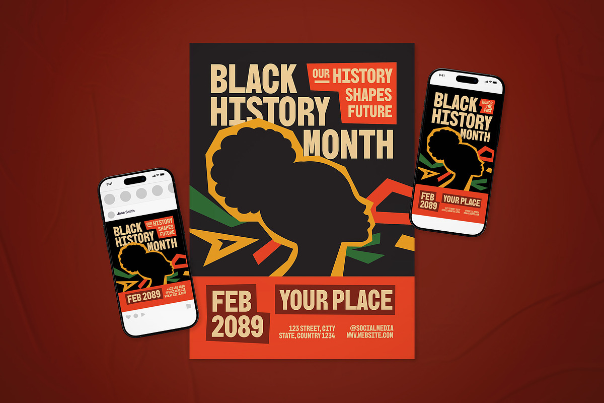 Black History Month Event Flyer Set, a Flyer Template by The Good Store (Photo 1 of 2)