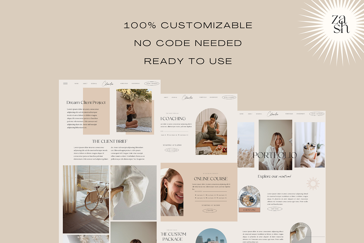 Claudia Boho Showit Website Template, a Templates & Theme by Studio Zash (Photo 5 of 10)